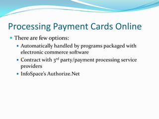 E-commerce System Technologies, Repository and Networking Technology | PPTX