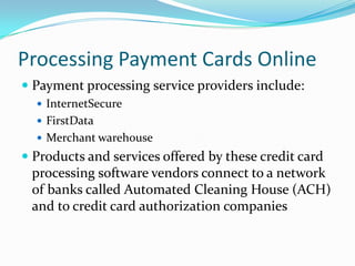 E-commerce System Technologies, Repository and Networking Technology | PPTX