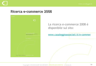 E-commerce in Italia 2008 - Casaleggio Associati