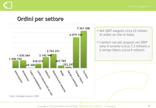 E-commerce in Italia 2008 - Casaleggio Associati