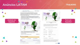 Anúncios LATAM
Anúncio em
Espanhol
Form em
Espanhol
 