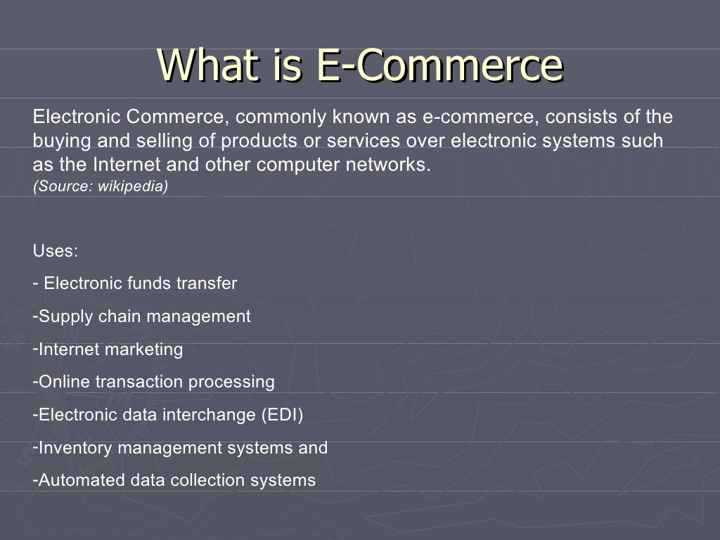 E Commerce System