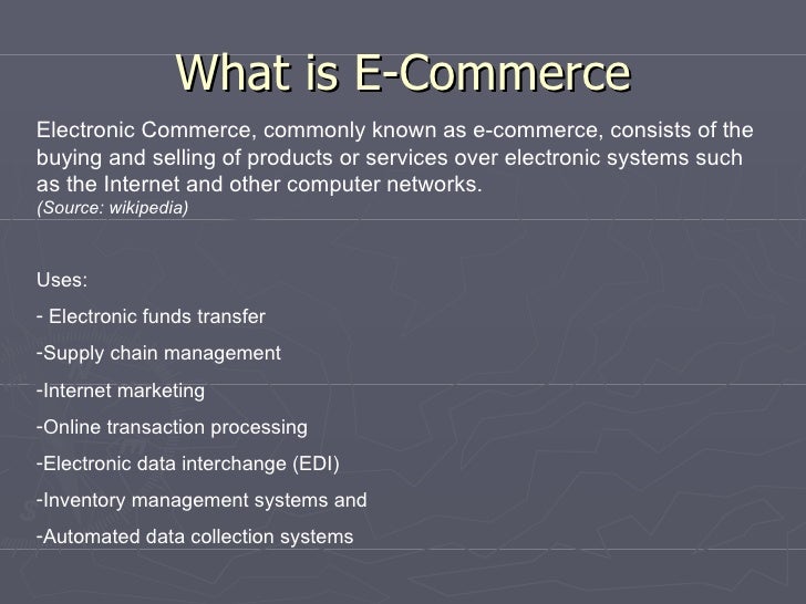 E Commerce System