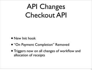 E Commerce V4 Changes