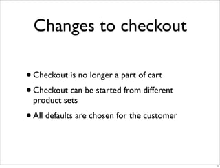 E Commerce V4 Changes