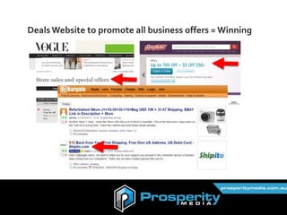 @connections8
DealsWebsite to promote all business offers = Winning
 