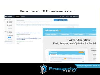 @connections8
Buzzsumo.com & Followerwonk.com
 