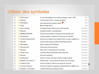 Utiliser des symboles
 