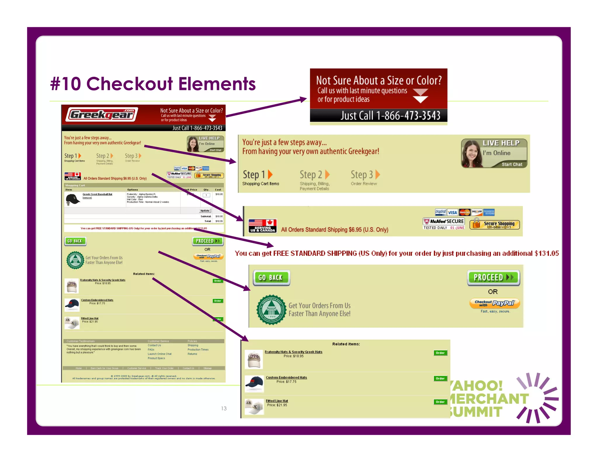 #10 Checkout Elements




                 13
 