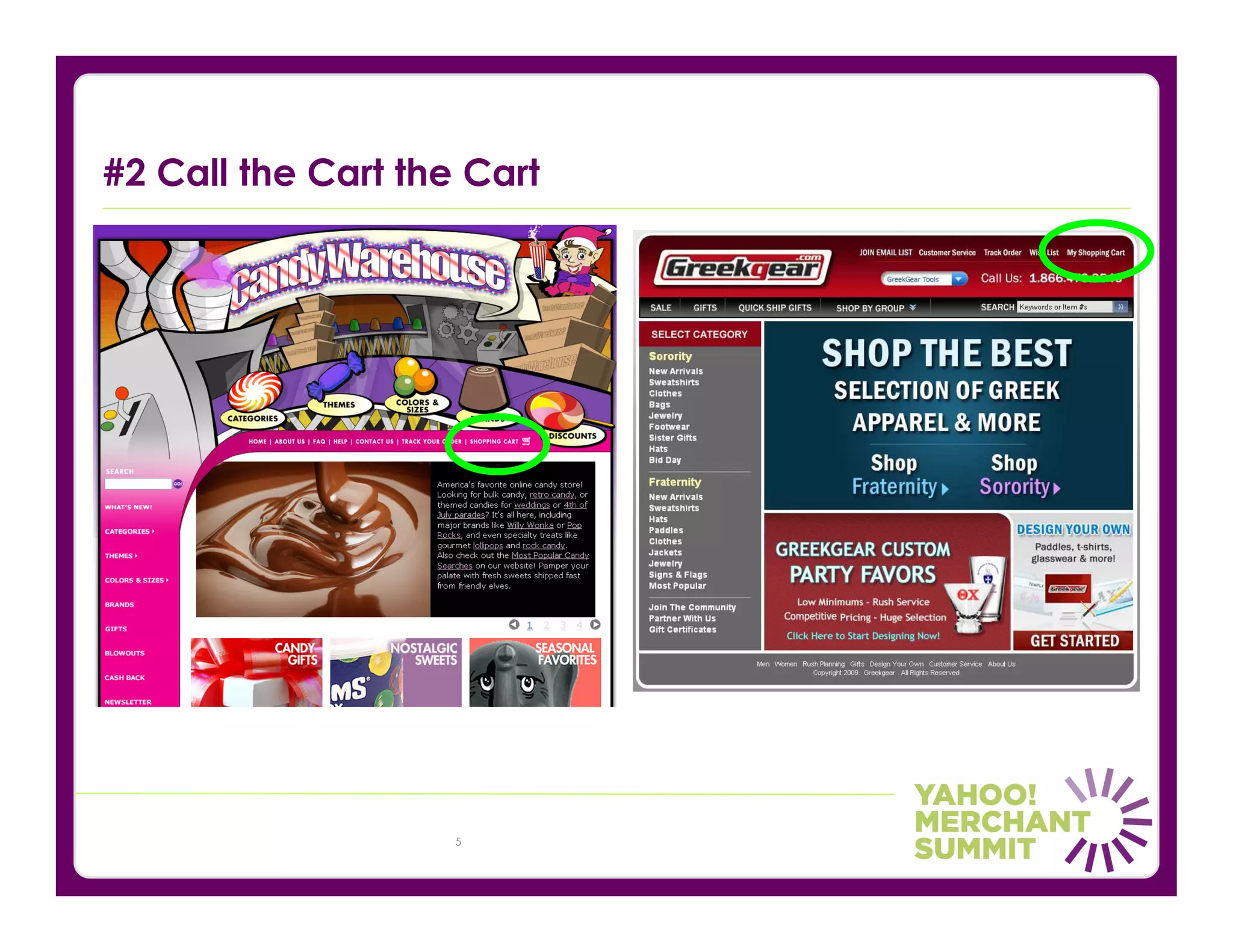 #2 Call the Cart the Cart




                    5
 