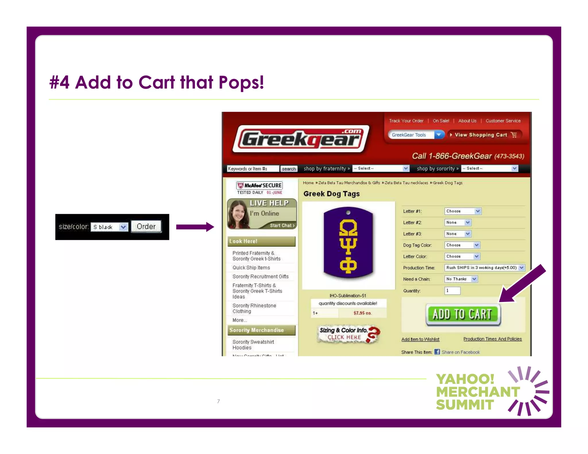 #4 Add to Cart that Pops!




                   7
 