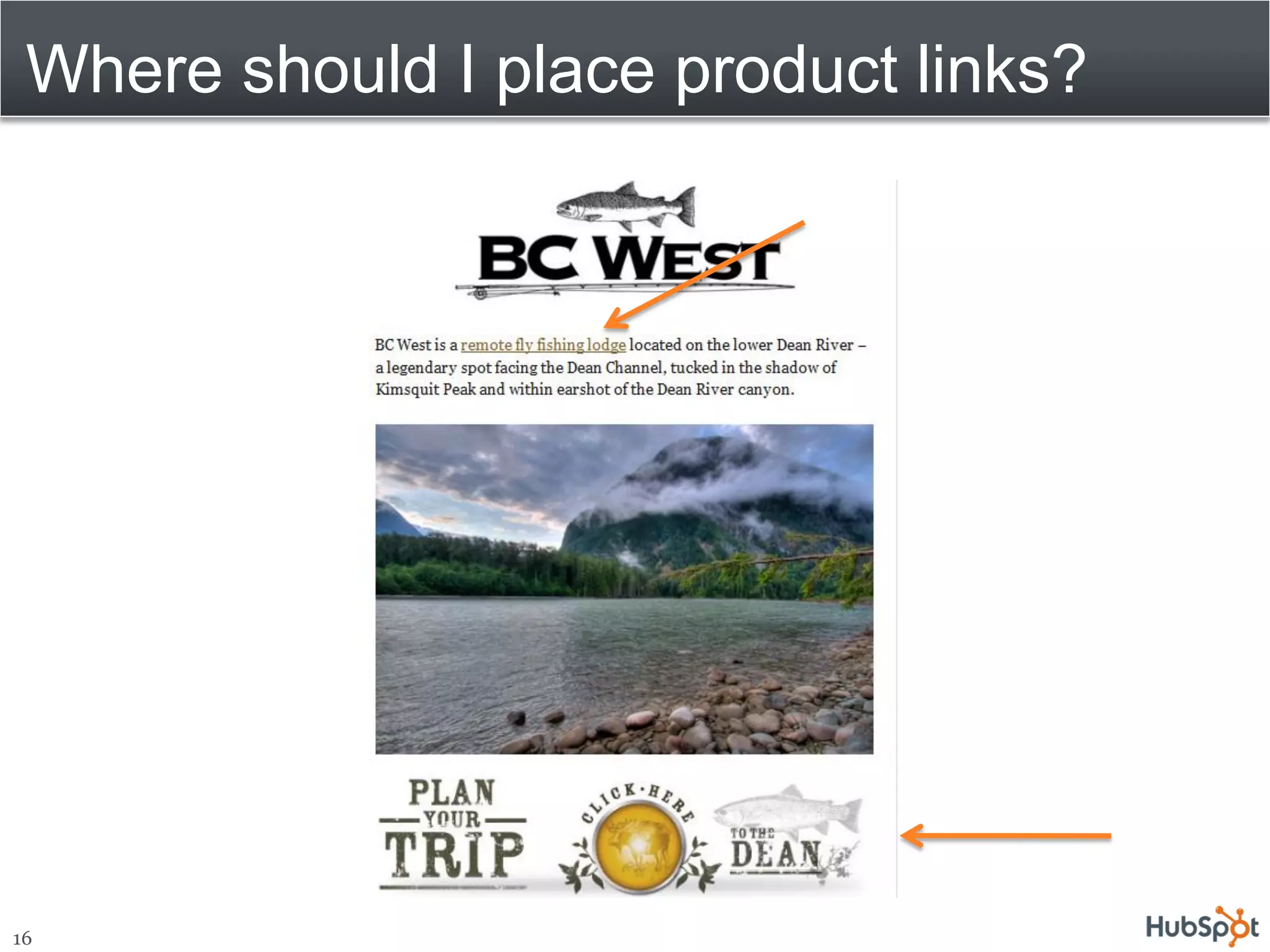 Where should I place product links?




16
 