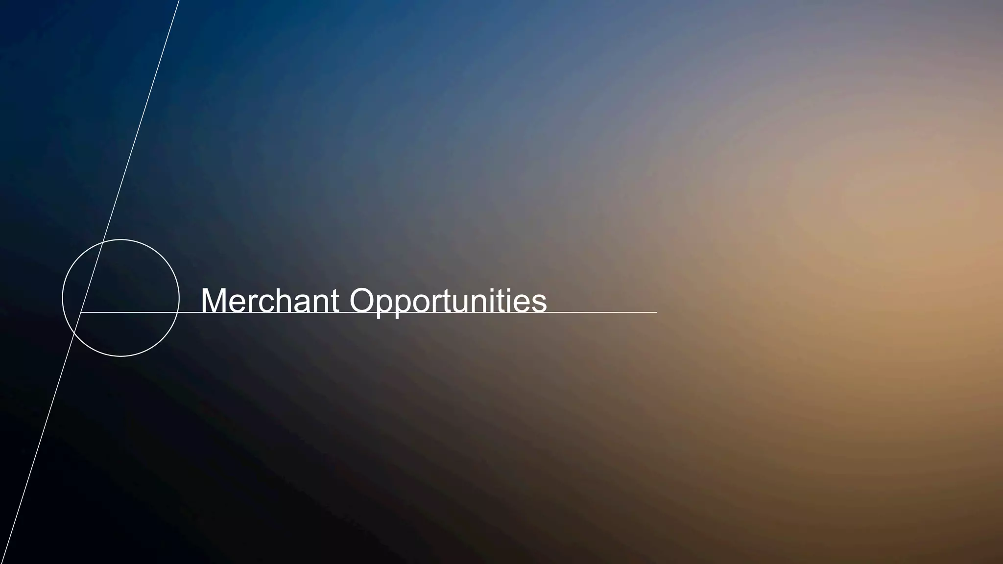 Merchant Opportunities
 
