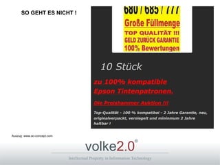 Auszug: www.ac-concept.com SO GEHT ES NICHT ! 