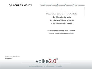 SO GEHT ES NICHT ! Auszug: www.tinten-toner-service.vom 