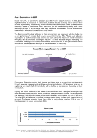 Ecommerce Confidence Report  2009