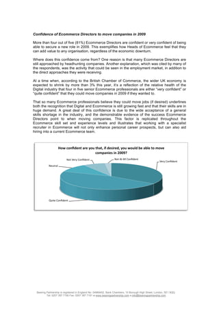 Ecommerce Confidence Report  2009