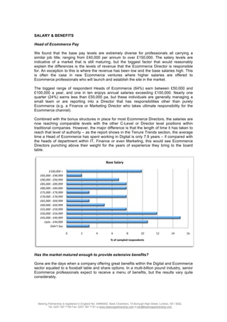 Ecommerce Confidence Report  2009