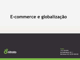 E-commerce e globalização
 