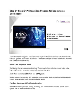 Step-by-Step Ecommerce ERP Integration Guide (2026) | PDF