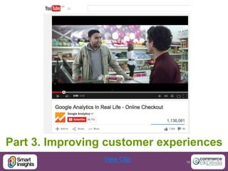 Part 3. Improving customer experiences 
19 
View Clip 
 