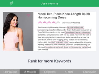 Rank for more Keywords
Use synonyms
 