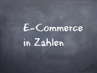 E-Commerce
in Zahlen
 