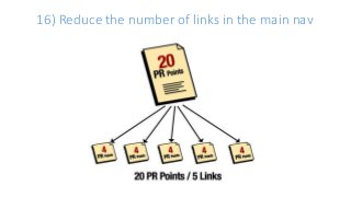 16) Reduce the number of links in the main nav
 