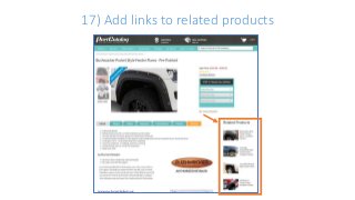 17) Add links to related products
 