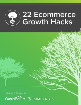 ACQUISITION | 1
22 Ecommerce
Growth Hacks
+
BROUGHT TO YOU BY
 