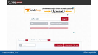 #RetailGlobalUSA @BritneyMuller
 