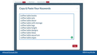 #RetailGlobalUSA @BritneyMuller
 