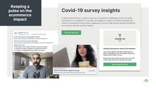 Keeping a
pulse on the
ecommerce
impact
 