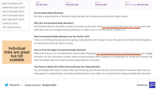 @azarchick Kristina Azarenko | #brightonSEO
| techseo.pro
Individual
links are great
but not
scalable
 