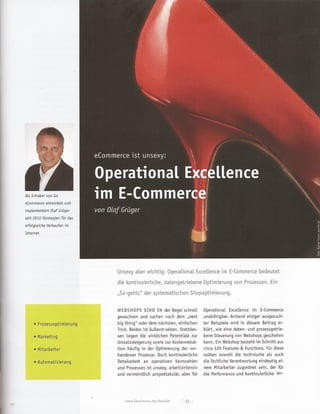 E commerce ist unsexy: operational excellence im ecommerce, ibusiness dossier shoptuning 03-2014