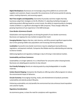 Key Ecommerce Trends Shaping 2025 Success | PDF