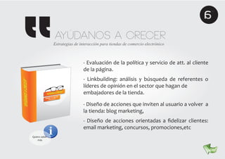 Estrategias de marketing para tiendas de comercio electrónico | PDF