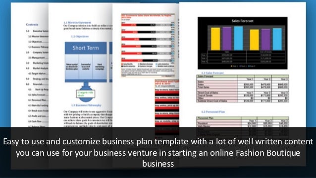 Business plan template with