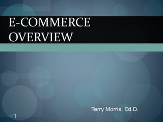 Terry Morris, Ed.D. E-COMMERCE OVERVIEW ,[object Object]