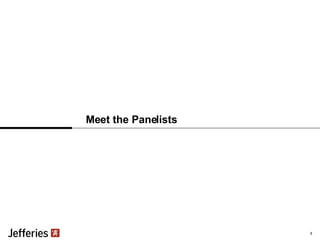Meet the Panelists 5 