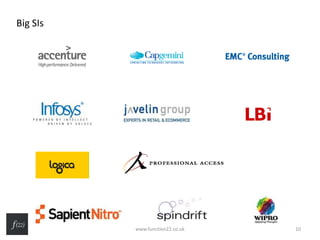 Big SIs
www.function22.co.uk 10
 