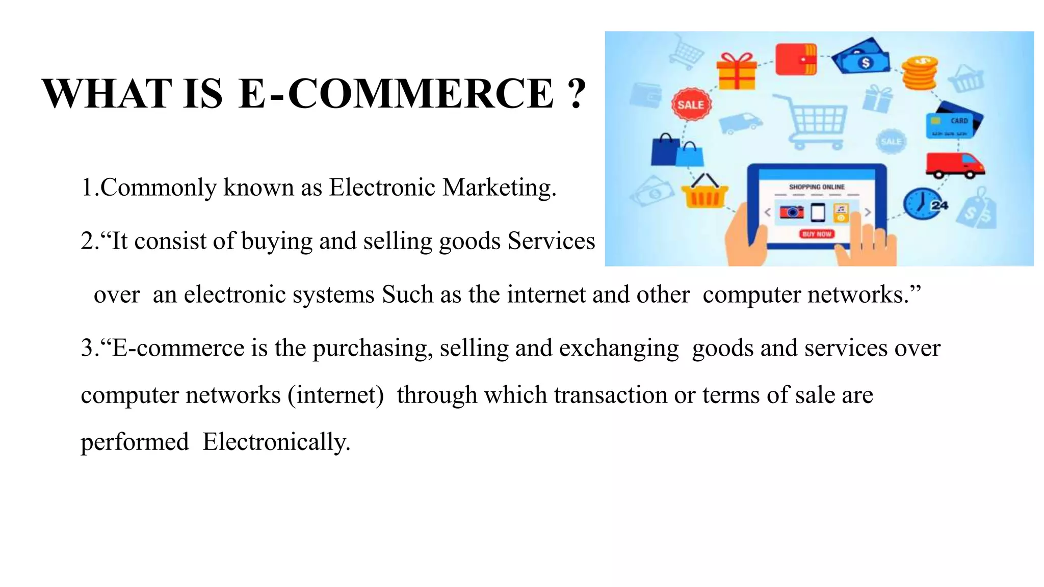 E commerce ppt | PPT