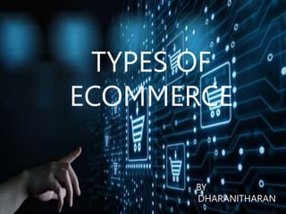 TYPES OF
ECOMMERCE
BY
DHARANITHARAN
 