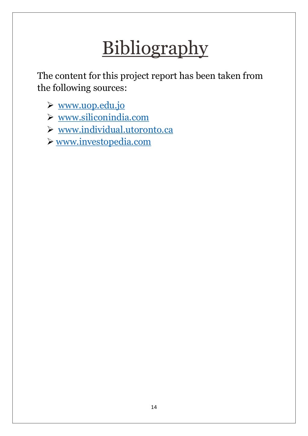 E commerce project report