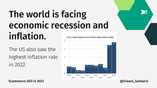 The world is facing
economic recession and
inflation.
The US also saw the
highest inflation rate
in 2022.
@himani_kankaria...