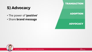 5) Advocacy
• The power of ‘positive’
• Share brand message
 