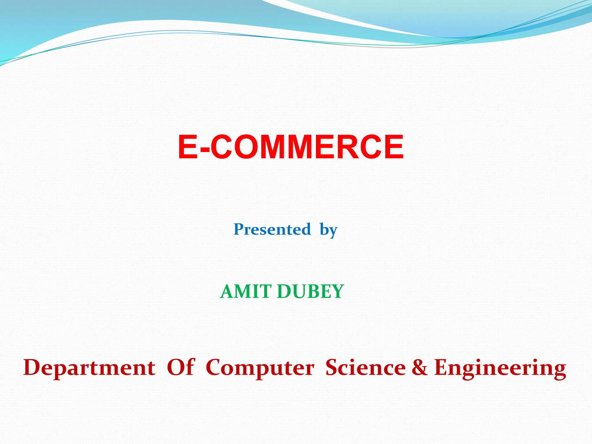 E-Commerce | PPT
