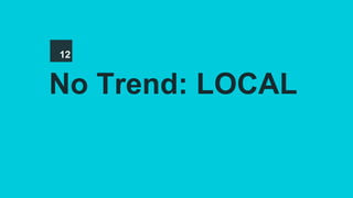No Trend: LOCAL
12
 