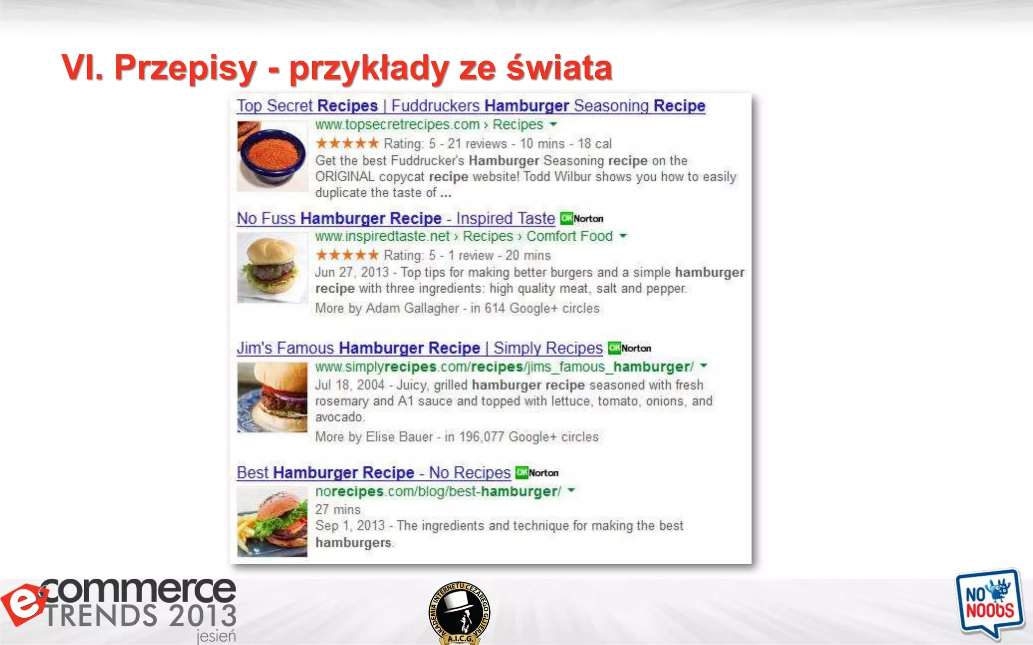 VI. Przepisy - przykłady ze świata
 