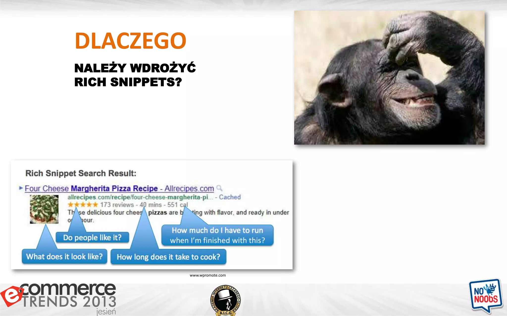 DLACZEGO
NALEŻY WDROŻYĆ
RICH SNIPPETS?
www.wpromote.com
 